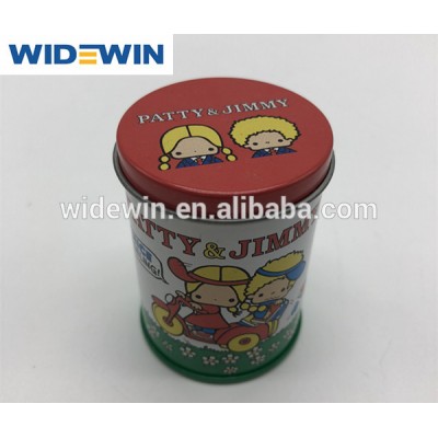 High Quality Custom Design Cylinder Shape Small Storage Tin Boxes