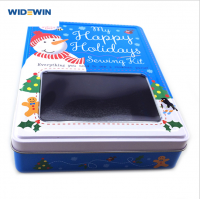 Christmas tin box packaging tin box custom